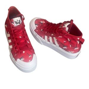 Adidas x Thebe Magugu Nizza
Platform Mid Sneakers Power
Red/White/Black size 6